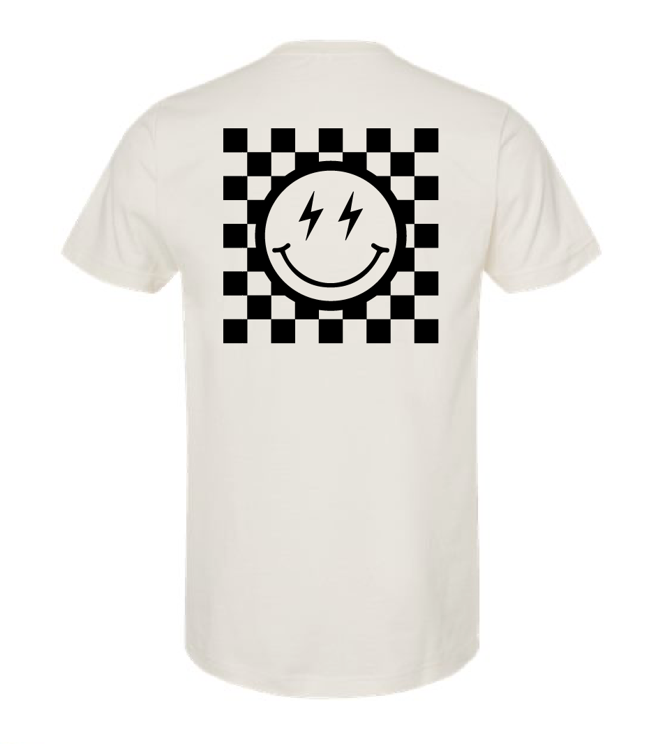 Smiley Checkered Tee