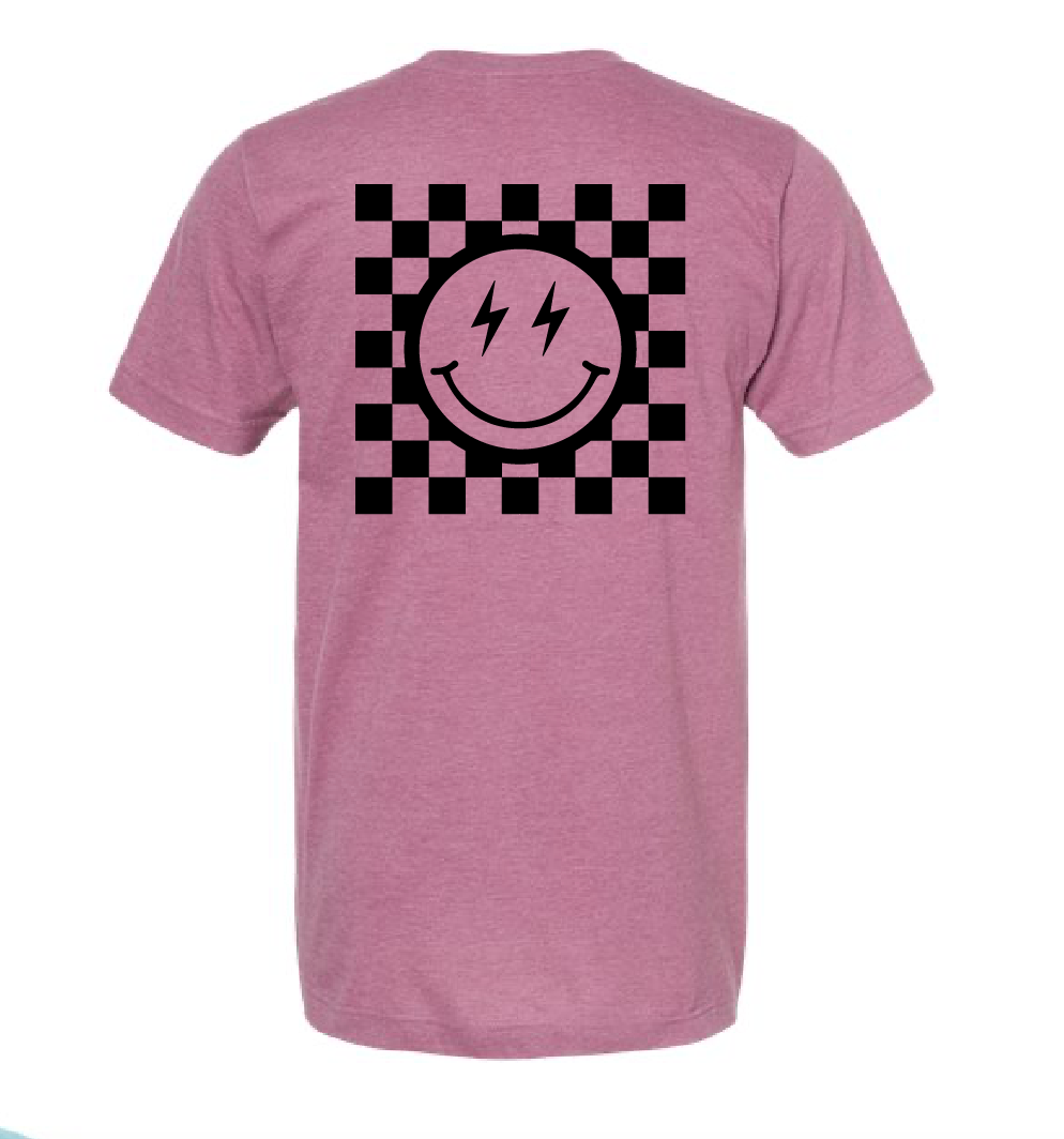 Smiley Checkered Tee