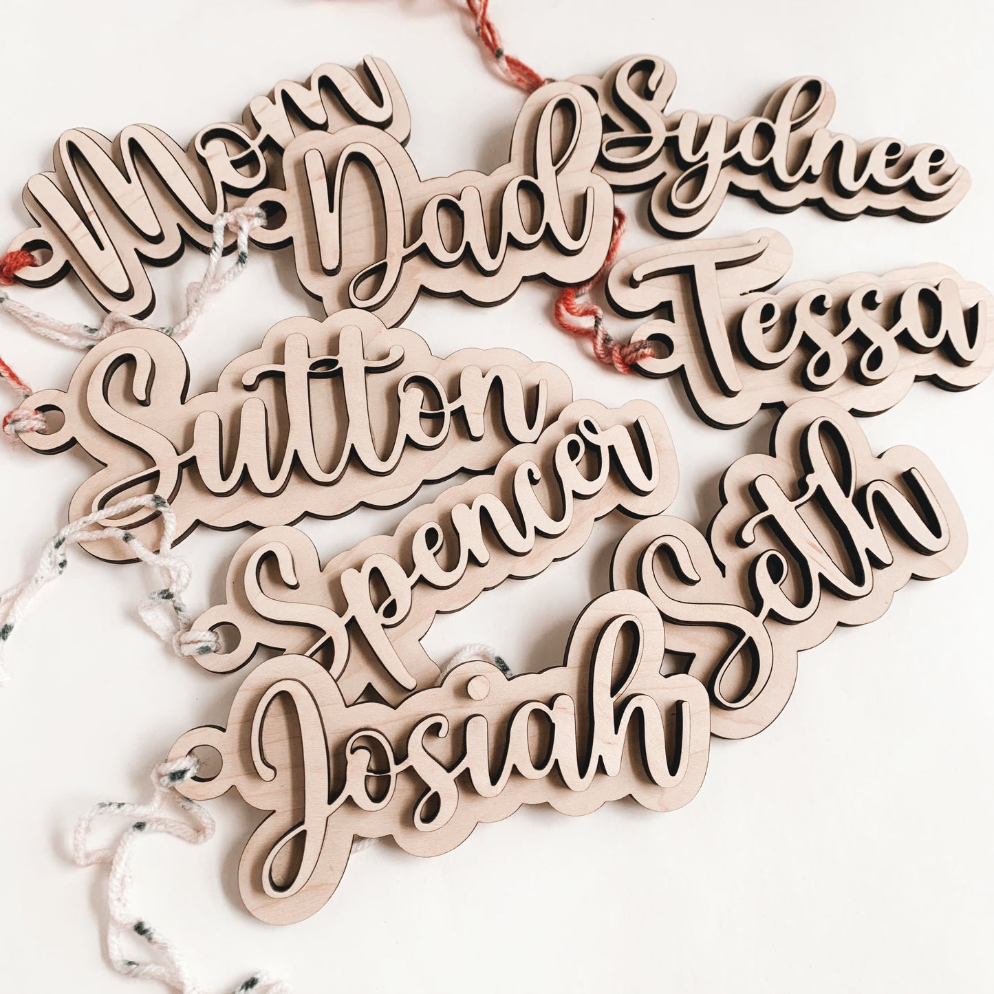 Natural/Natural 3D Christmas Tags