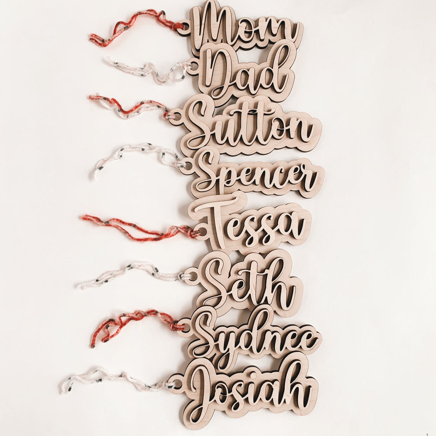Natural/Natural 3D Christmas Tags